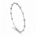 DOTTO SILVERLINE Lab-Grown Diamond Station Bracelet 18K White Gold